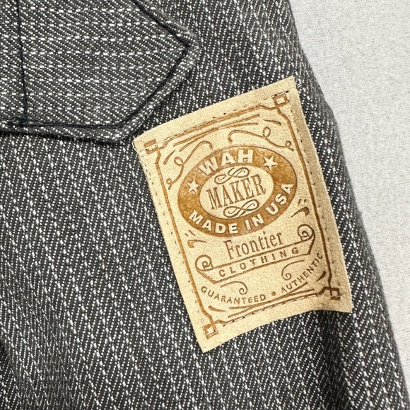 Wah Maker Pants Mens 28 Black Striped Frontier Wear Cowboy Western Rodeo‎ - Picture 7 of 12